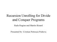 Recursion Unrolling for Divide and Conquer Programs