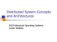 Distributed System Concepts and Architectures PowerPoint PPT Presentation