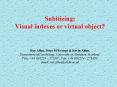 Subitizing: Visual indexes or virtual object Roy Allen, Peter McGeorge PowerPoint PPT Presentation