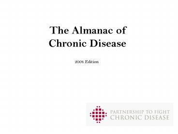 The Almanac of Chronic Disease