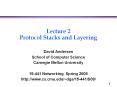 Lecture 2 Protocol Stacks and Layering PowerPoint PPT Presentation
