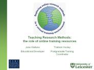 Teaching Research Methods:
