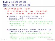 Number Systems