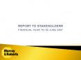 REPORT TO STAKEHOLDERS PowerPoint PPT Presentation
