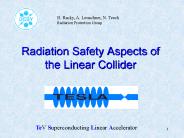 Radiation Safety Aspects of the Linear Collider
