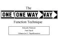 Function Technique PowerPoint PPT Presentation
