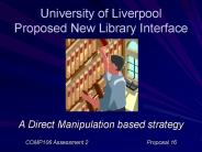 University of Liverpool Proposed New Library Interface
