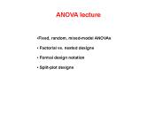 Fixed, random, mixedmodel ANOVAs