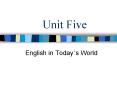 Unit Five PowerPoint PPT Presentation