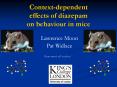 Context-dependent effects of diazepam on behaviour in mice PowerPoint PPT Presentation