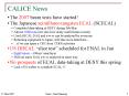 CALICE News PowerPoint PPT Presentation