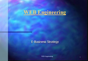 WEB Engineering