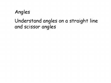 Angles
