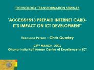TECHNOLOGY TRANSFORMATION SEMINAR  