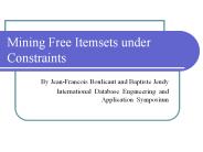 Mining%20Free%20Itemsets%20under%20Constraints