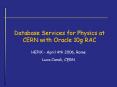 Database Services for Physics at CERN with Oracle 10g RAC PowerPoint PPT Presentation