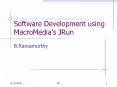 Software Development using MacroMedias JRun PowerPoint PPT Presentation