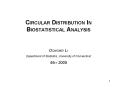 CIRCULAR DISTRIBUTION IN BIOSTATISTICAL ANALYSIS PowerPoint PPT Presentation