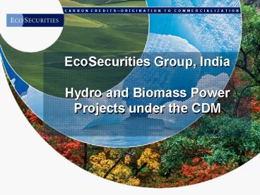 EcoSecurities Group, India