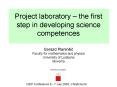 Project laboratory the first step in developing science competences PowerPoint PPT Presentation
