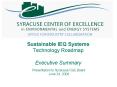 Sustainable IEQ Systems Technology Roadmap Executive Summary PowerPoint PPT Presentation