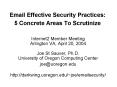 Email Effective Security Practices: 5 Concrete Areas To Scrutinize PowerPoint PPT Presentation