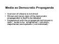 Media as Democratic Propaganda PowerPoint PPT Presentation