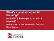 Whats social about social housing