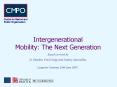 Social class and income intergenerational mobility PowerPoint PPT Presentation