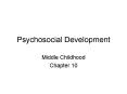 Psychosocial Development PowerPoint PPT Presentation