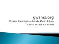 gwsms.org Greater Washington Suzuki Music School PowerPoint PPT Presentation