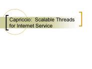 Capriccio: Scalable Threads for Internet Service