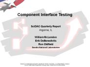 Component Interface Testing