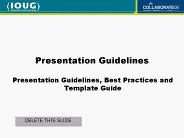 presentation player overlay