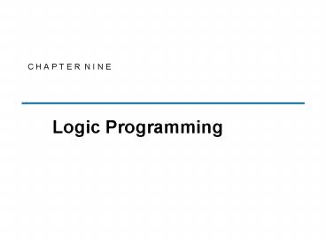 C H A P T E R N I N E