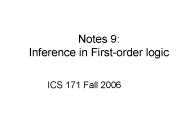 Notes 9: Inference in Firstorder logic