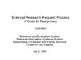 External Research Request Process A Guide for Researchers Updated PowerPoint PPT Presentation