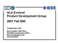 HLA Evolved Product Development Group PowerPoint PPT Presentation