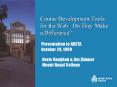 Course Development Tools for the Web: Do They Make a Difference PowerPoint PPT Presentation