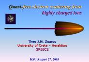 Quasi-free electron scattering from highly charged ions