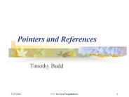 Pointers and References