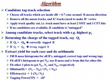Algorithm