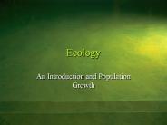 Ecology