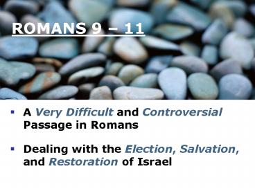 ROMANS 9 11