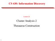 CS 430: Information Discovery