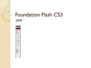 Foundation Flash CS3