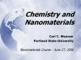 Chemistry and Nanomaterials PowerPoint PPT Presentation