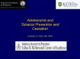 Adolescents and Tobacco Prevention and Cessation Jonathan D. Klein, MD, MPH PowerPoint PPT Presentation