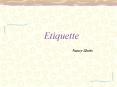 Etiquette PowerPoint PPT Presentation