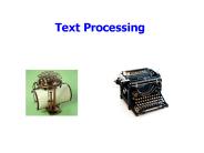 Text Processing